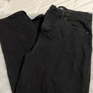 The sky-hi straight extra high rise black old navy jeans